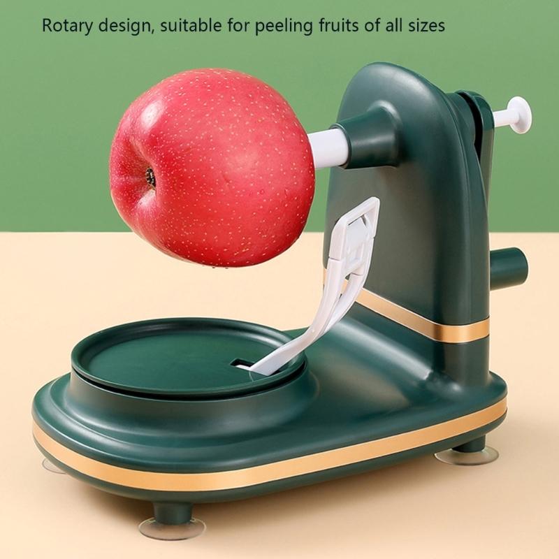 Hand Crank Rotating Peeler Slicers For Kitchens Multifunctional Fruit and Vegetable Peeling Machine with Suction Base