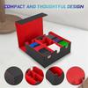 Card Storage Box For Trading Cards, Magnetic Closure Tcg Storage Box For , Yugioh, And Sports Cards Red+black