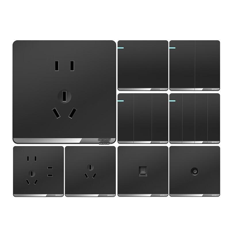 GJIROL 86-Type Wall Switch & Socket Panel