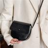 Elegant Vintage Saddle Bag For Spring Fashion Stylish Pu Shoulder Crossbody Bag