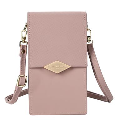 Welltude Women's Smartphone Pouch, ShoulderCrossbody Bag, Lightweight, Smartphone Pouch (Faded Red)