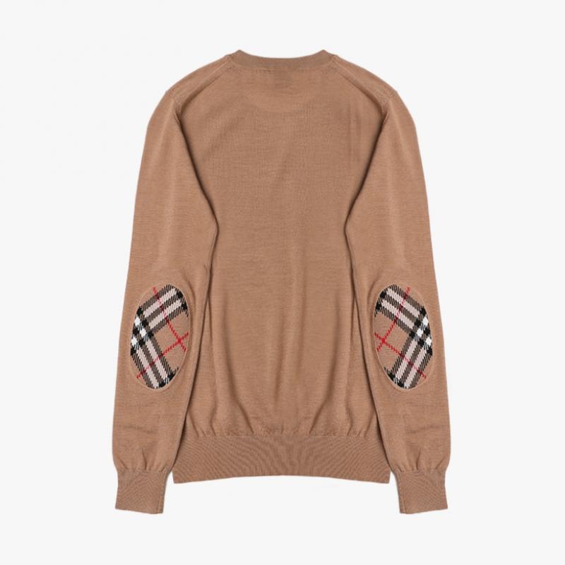 Burberry 8075017 Bempton Vampton Check Patch Merino Wool Women S Knit