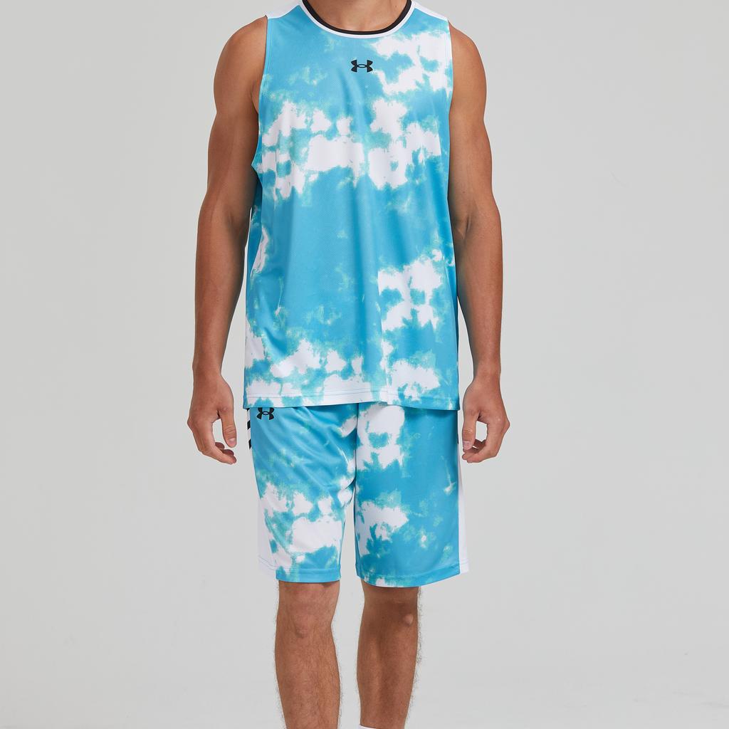 Under Armour Loose Fit Elastic Waist Basketball Shorts Unisex Shorts Light-Blue 24500205-438