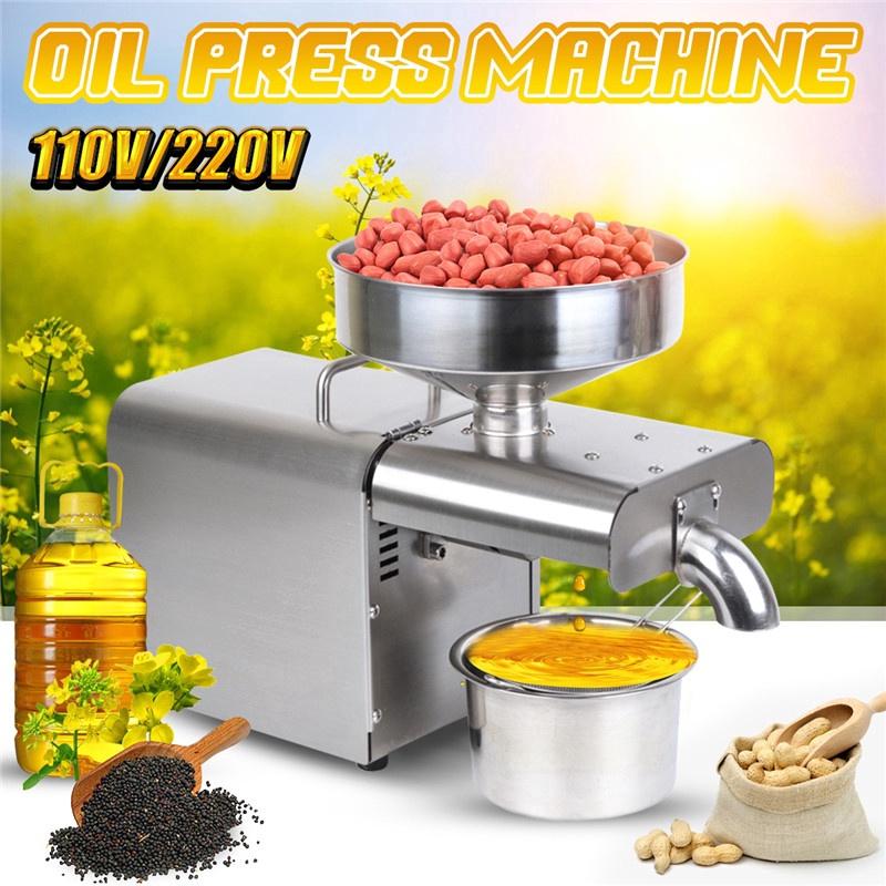 1500W Household Oil Presser Stainless Steel Oil Press Machine EU/US Plug Peanut Olive Oil Maker
