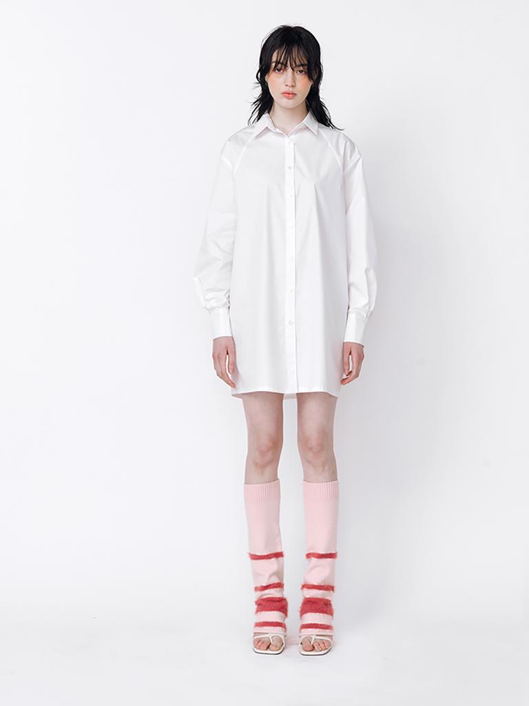 MEENDERI Mixed Stripe Leg Warmer - Pink