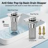 Basin Drain Stopper With Odor Prevention And Jump Filter For Washbasin Universal Accessory