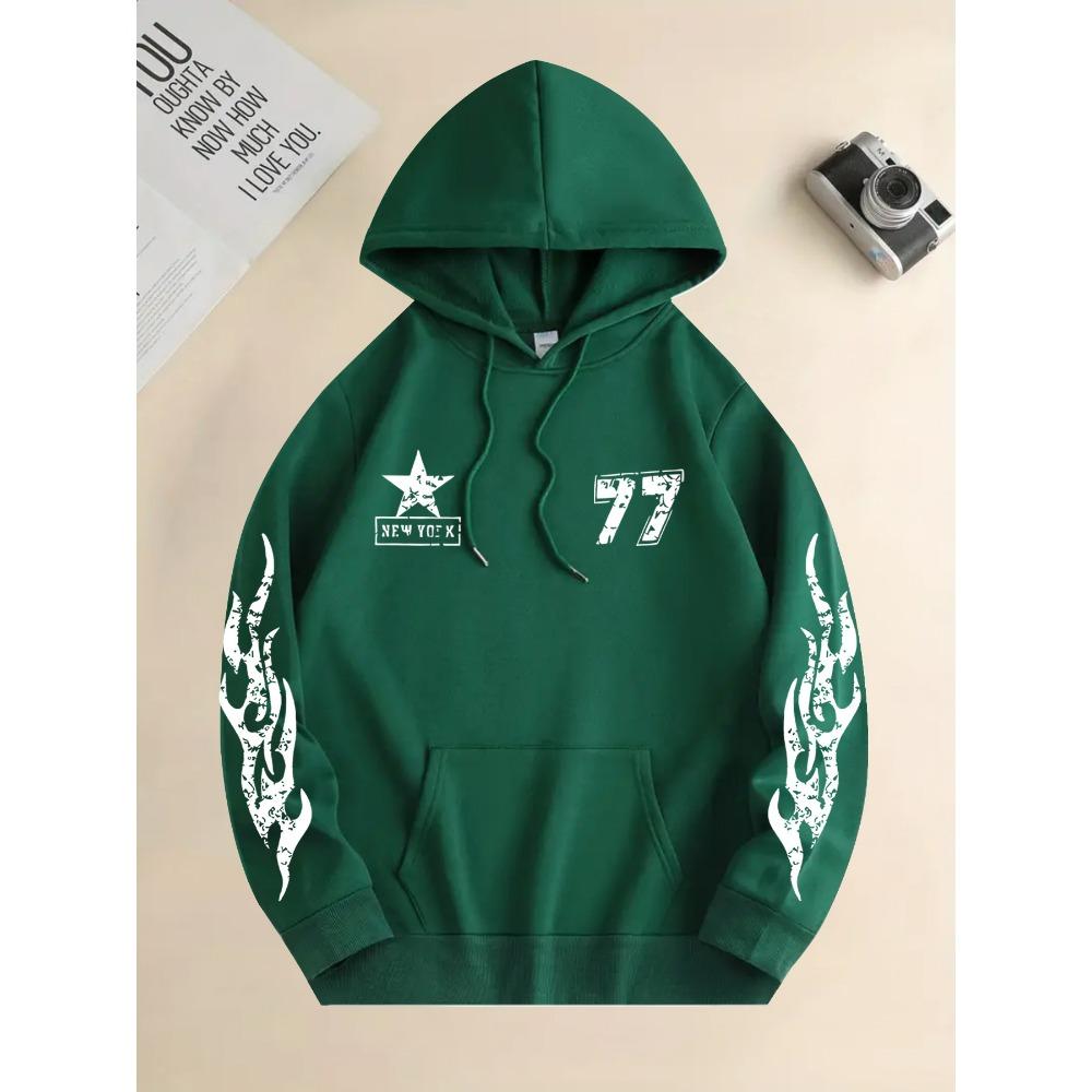 Autumn and Winter New Multi Color and Multi Pattern Printed Fashionable and Versatile Men's Sportswear, Loose Couple Hoodie, Casual Jacket