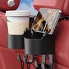 Multifunctional Car Hook Storage Box Seat Back Water Cup Holder Rear Vehicle Storage Box Interior Supplies