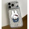 Miffy Rabbit Head Transparent Case for Apple 17ProMax, 14, 15, 16, 14Pro, XS - Cute Design with Precise Cutouts