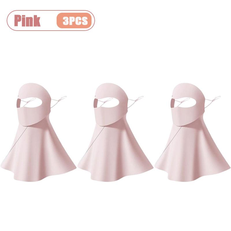 1-10PCS Ice Silk Face Mask Women Cooling Breathable UV Protection Eye Cover Summer Sun Mask Dustproof Stylish Face Gaiter
