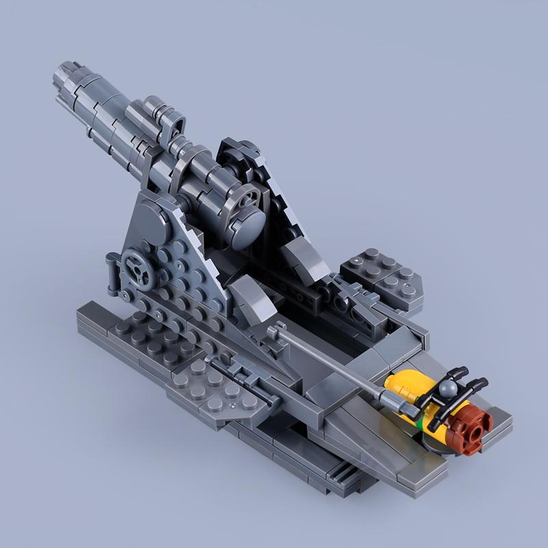 WW1 Military Series Tank Krupp Artillery Building Blocks Soldier Figures Accessories Howitzer Italian British Warrior Bricks Toy