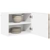 Wall Mounted Cabinet PORTO Reclaimed Wood Style 50 X 31 X 40 Cm Engineered Wood