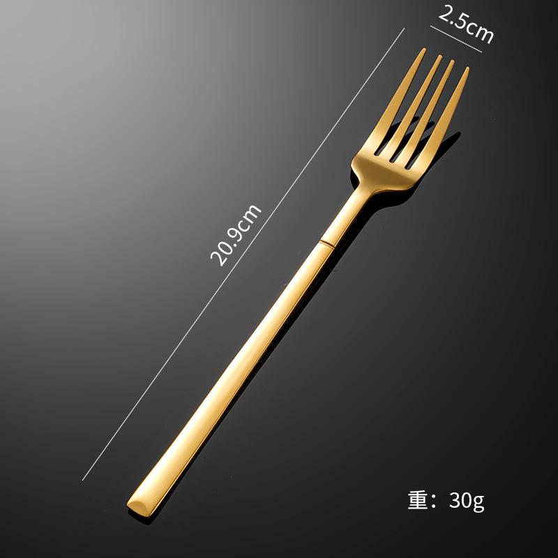Stainless steel tableware knight western food knife and fork tableware set steak knife and fork premium fork spoon