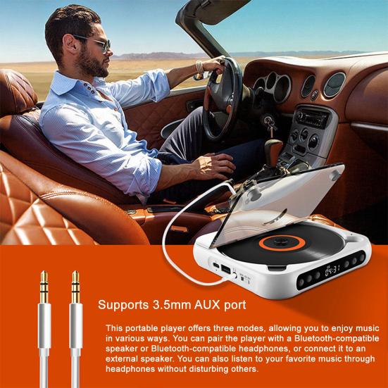 Portable Music Player with LED Display Bluetooth-compatible Rechargeable Small Retro