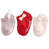 3 Pairs/lot Spring Baby Solid Color Cotton Socks Infant Floor Socks Children Girls Soft Anti-slip Boat Socks  0-5 Years