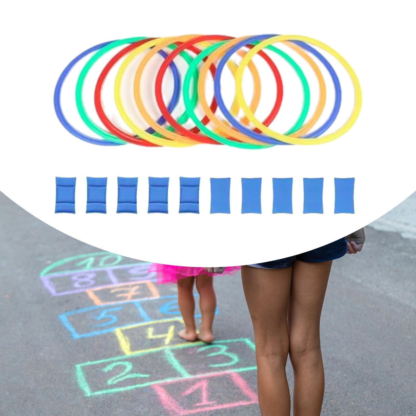 

Кольца для ловкости, круговые прыжковые обручи с 10 и соединителем, скоростная тренировка, спорт 38cm