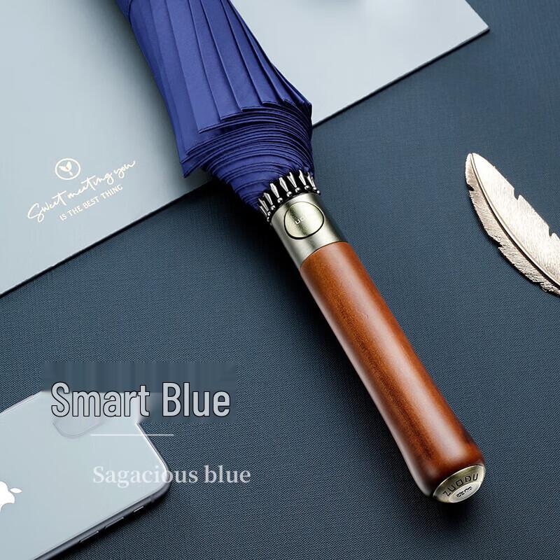 ZUODU Extra Large 16-Rib Windproof Straight Handle Umbrella