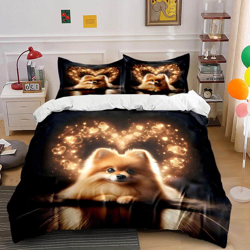 "Romantic Heart Glow Decor Set" Multiple sizes kid's and adults' bedroom Exquisite 3PC bedding set, gift