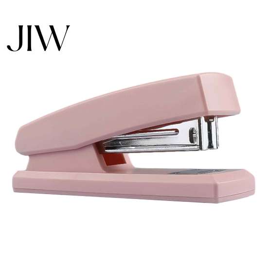 School Supplies Mini Stapler, with Ergonomic Curved Design, Handheld Morandi Color Desktop Gadget for Work Efficiency Office Home And Use Easy