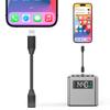10cm iPhone Ladeverlängerungsadapterkabel Lightning Stecker auf Lightning Buchse Ladegerät MFi-zertifizierter Anschluss Konverter Dongle Kompatibel mit