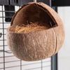 Durable Unique Coconut Shell Bird House Handmade Natural Hanging Bird Nest Craft Birdhouse Cage Habitats Bird Supplies