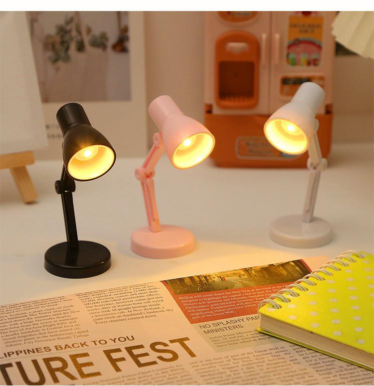 Creative Mini Led Folding Night Light Cartoon Style Student Desk Lamp