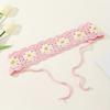 Multicolor Knit Handkerchief Crochet Sweet Bohemian Style Headpiece Floral Woven Headband Women