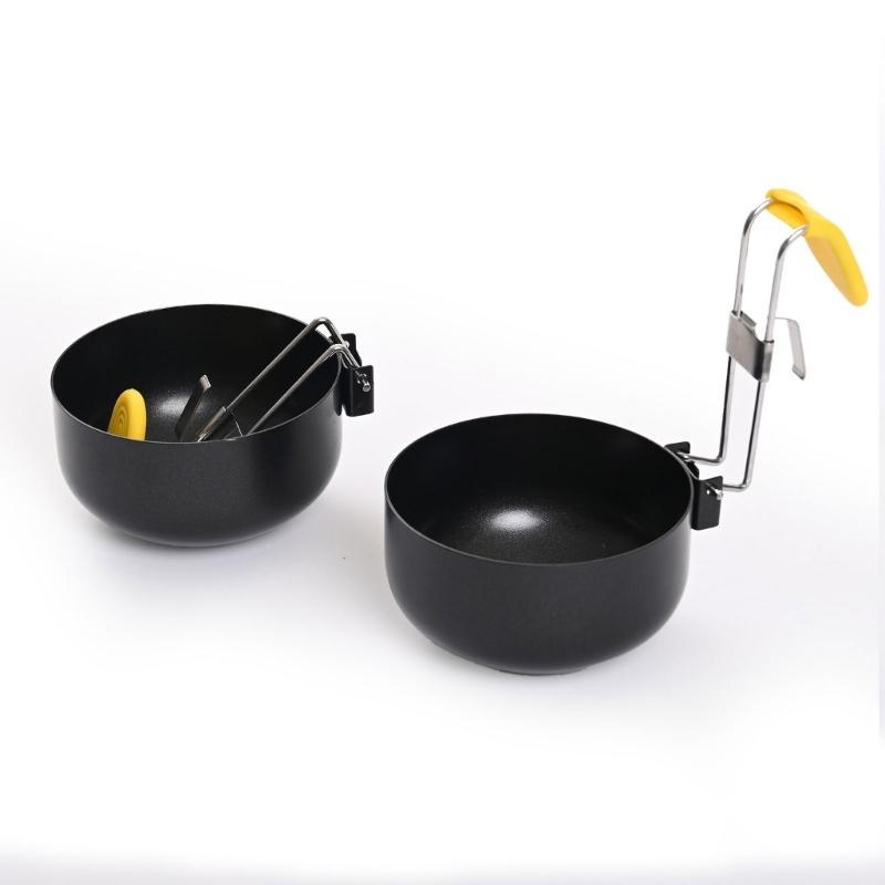 4 Piece Foldable Nonstick Poached Eggs Maker Cup With Heatproof Design And Hanging Hook Poacher For Safe Kitchen Use