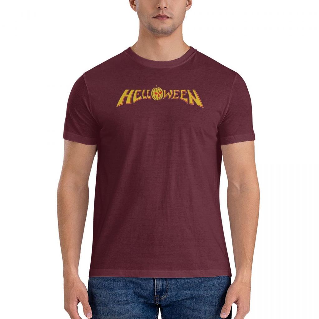Oversized T-Shirt The Helloween Band Portrait 100 Cotton T-Shirts Hip Hop Tee Shirt for Men's Summer Y2K Retro Short Sleeve Tees