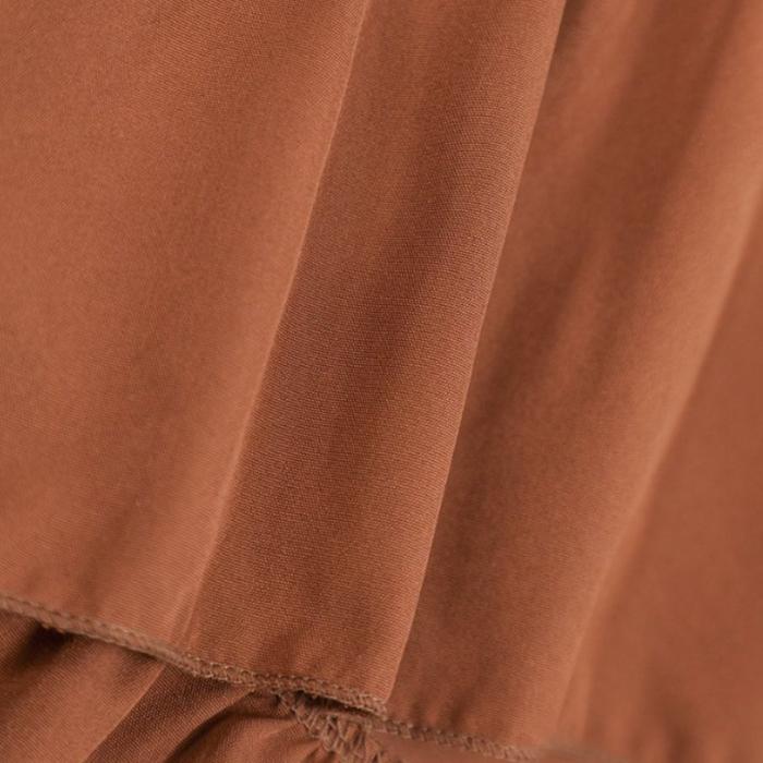 Women Spring Fall High Waist Gathered Bodycon Skirt with Ruffle Hem & Draped Detail