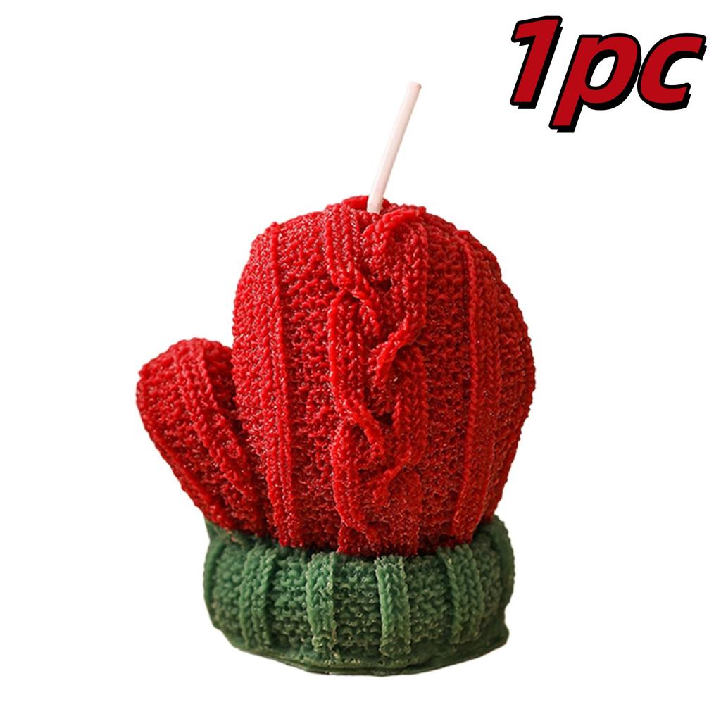 1/2pcs Christmas Woolen Gloves Shape Candle 3D Scented Candle Aromatherapy Soy Wax for Wedding Party Gift New Year Home Decor