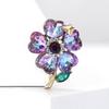 Elegant Temperament Alloy Rhinestone Butterfly Flower Brooch Fashion High-End Women'S Dress Cardigan Corsage Jewelry Pin