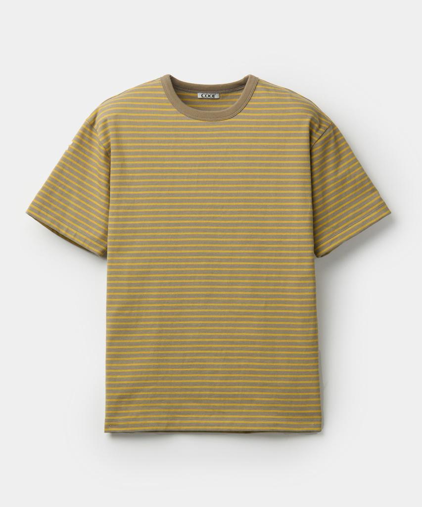 Kueo Regular Fit Pin Stripe T-Shirt (Khaki)