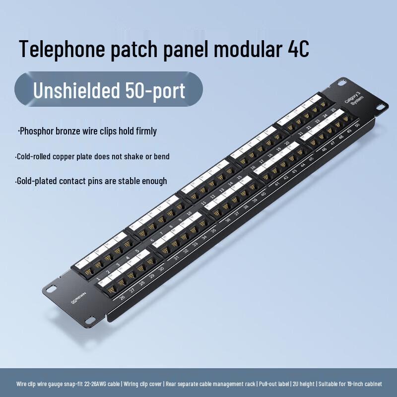

DOREWIN 1U Modular Network Patch Panel
