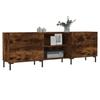 VidaXL Meuble TV chêne fumé 150x30x50 cm bois d'ingénierie 829105