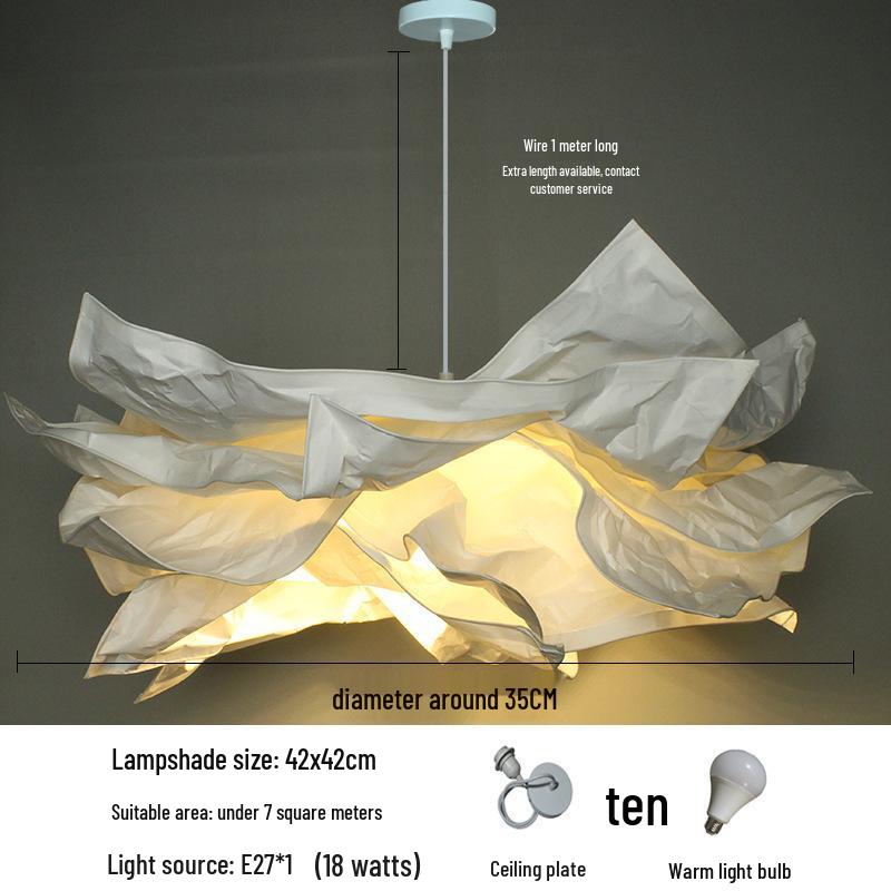 B&B Clothing Creative Cloud Lampshade - Nordic Pendant Light for Living Room, Restaurant, Bedroom, Study
