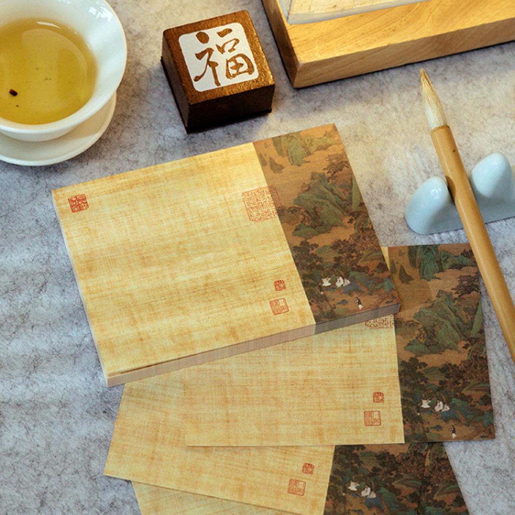 Chinese Painting Style Notes For Journal Decorating 80 Sheets Scenery Notes Oriental Art Diy Decoration Paper For Planner Notes