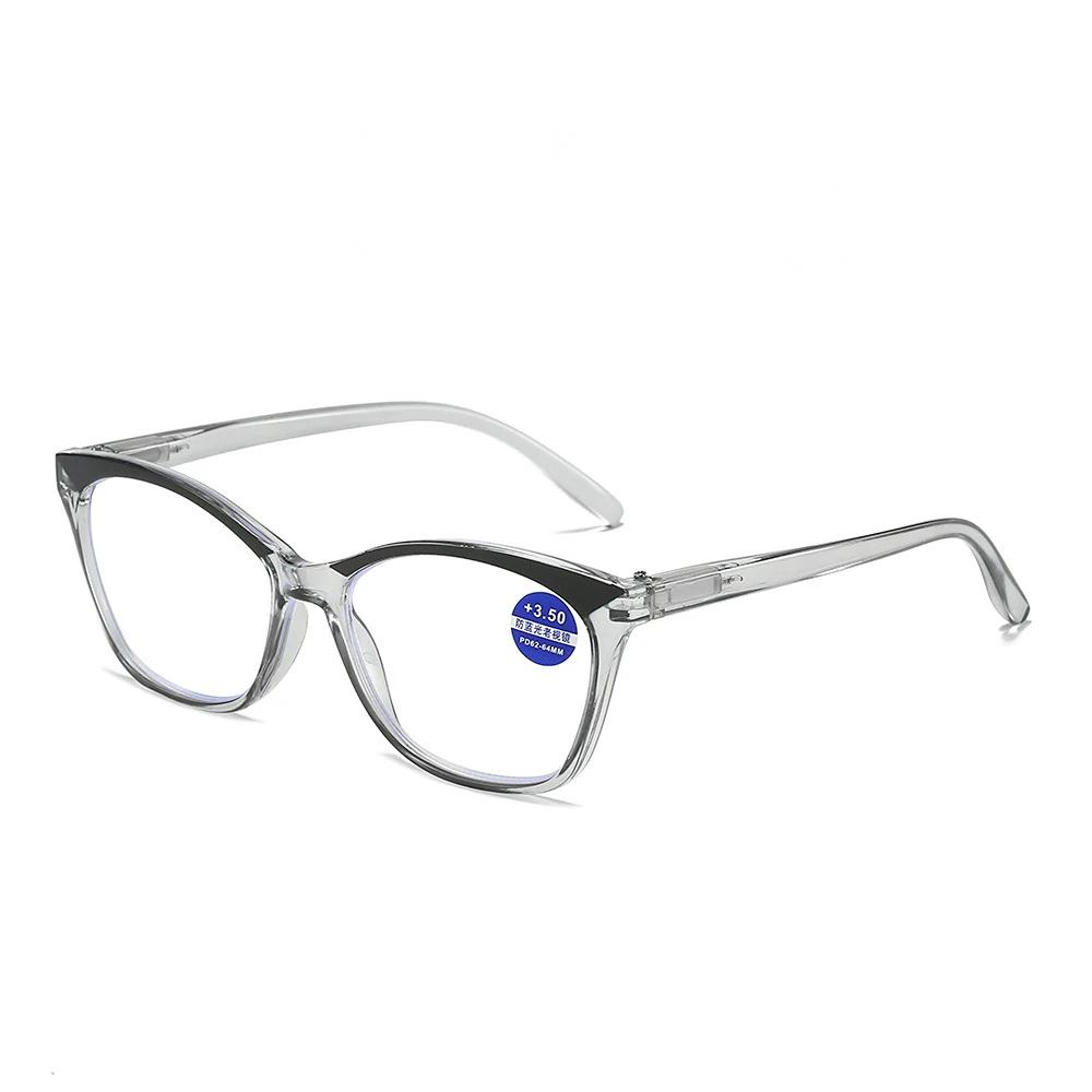

New Cat Eye Reading Glasses Transparent HD Presbyopia Eyewear Fashion Gafas De Lectura +1.0 To +4.0 4