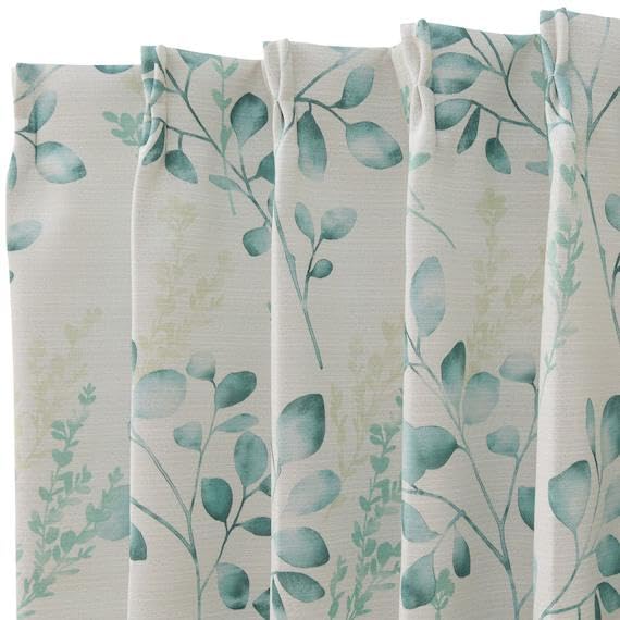 

Nitori Deco Home Blackout and Drape Set of NITORI 5734602 Heat-Shielding Curtains, DH60, 100x135cm, 2, Green,