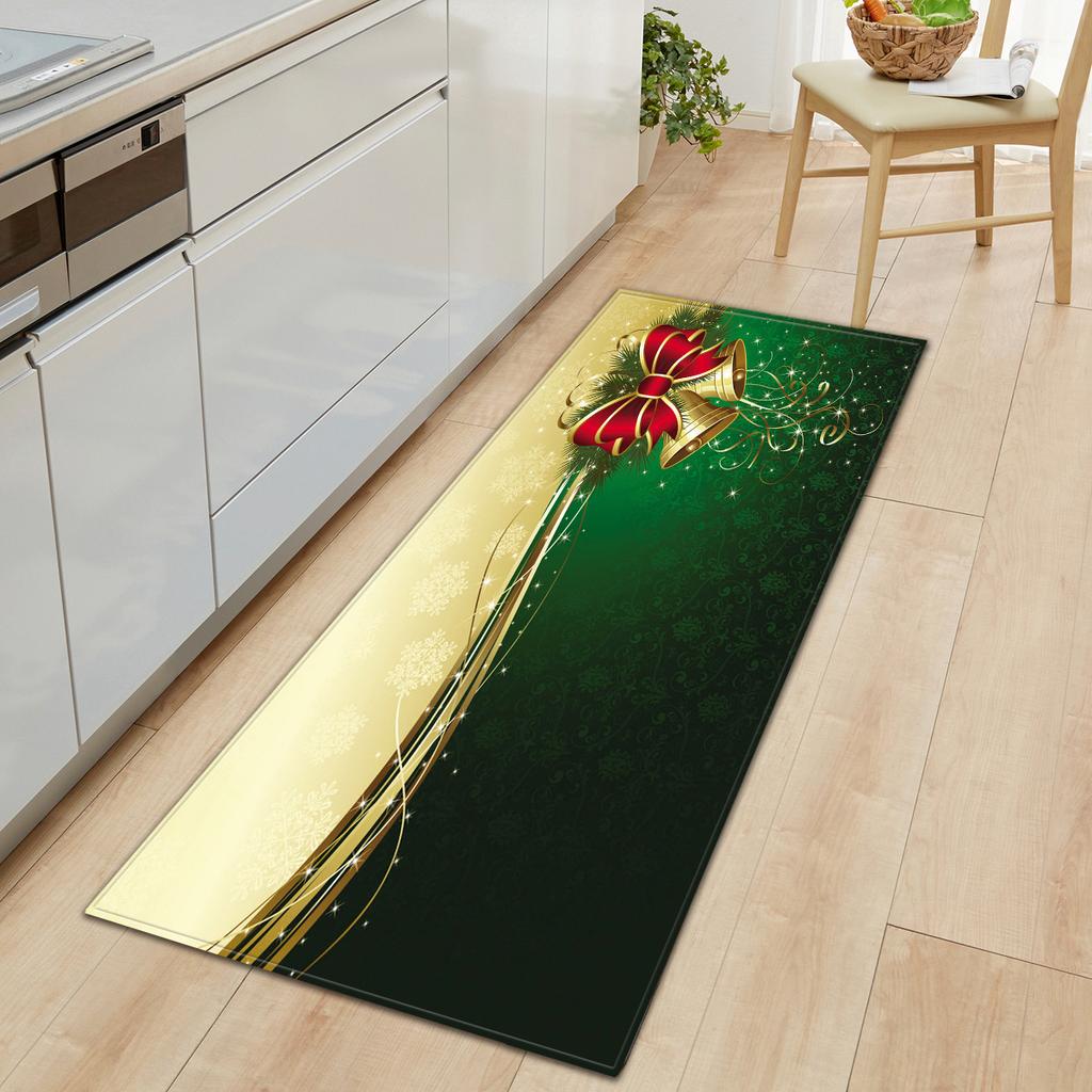 Christmas Kitchen Sand Carpet Doormat Long Floor Mat