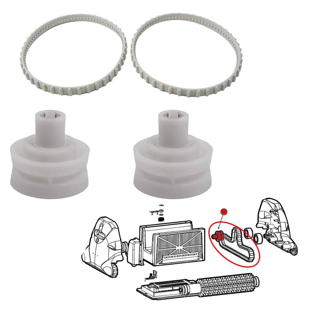 Drive Bearing Pulley RCX26002 And Belt RCX23002 Replacement For Hayward TigerShark-QC Plus Models RC9950A RC9990 Pool Robot Part