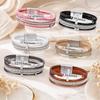 Colorful Rope Multilayer Bracelets Crystal Woven Leather Bracelets  Party Gift