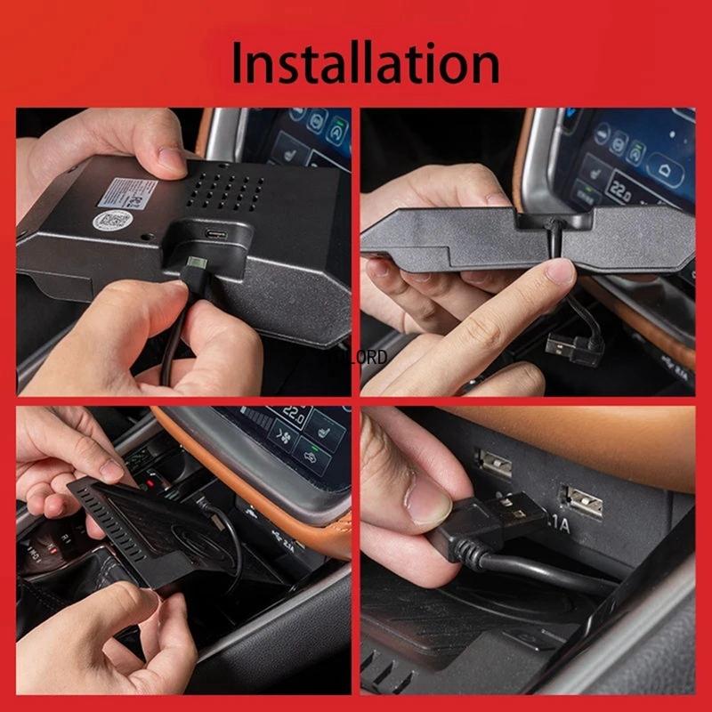 10W Car Wireless Charger Mobile Phone Charger Charging Pad Plate Charging Holder For Subaru Outback 2020-2024