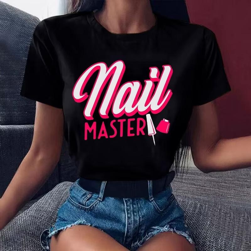 Nail Master Graphic T Shirts Technician Beauty Nail Tech Artist T Shirt Unisex Funny T Shirts Graphic Tshirt Unisexicure Shop Tops