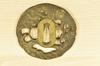 Samurai Sword Tsuba Metal Guard with Monkey & Figure Motif