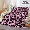 Coperta in Flanella Stampa Leopardo Rosa Calda Morbida Halloween Natale Divano Calda Accogliente Decorativa Decorazione Regalo Per Tutte le Stagioni