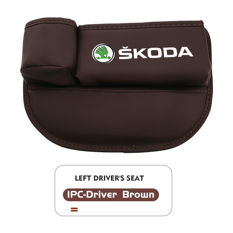 AAABT1 Car Front Seat Crevice Storage Box Pocket Cup Key Phone Holder Accessories For Skoda Octavia Superb RAPID FABIA KAMIQ KAROQ