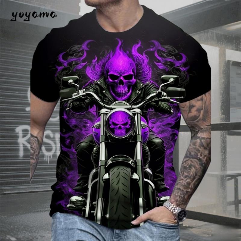 Vintage Wolf Graphic Men's T-Shirt Summer Outdoor Round Neck Short Sleeve Tee Oversized Fashion Breathable Men's Clothing Tops