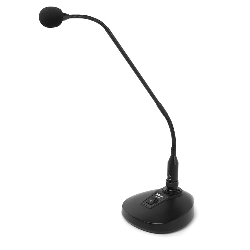 

TASCAM TM-95GN gooseneck condenser microphone speech Lecture meeting Permanent microphone delivery podcast Dedicated stand with
