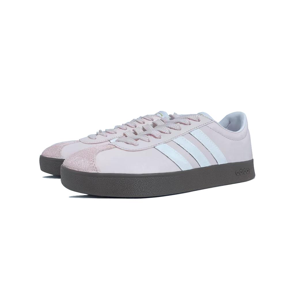 Adidas VL COURT 2.0 Fortune Of Lifetimes Coverage Quick Dry Lightweight Low top Skateboard Shoes Unisex Pink White ID6015(Team847-)